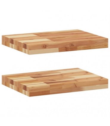 vidaXL Floating Shelves 2 pcs 40x30x4cm Oil Finished Solid Wood Acacia