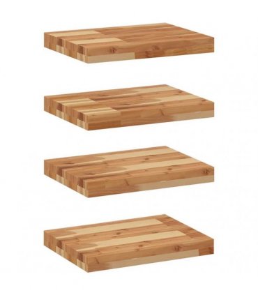 vidaXL Floating Shelves 4 pcs 40x30x4cm Oil Finished Solid Wood Acacia