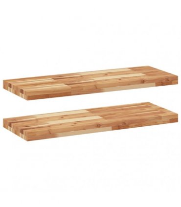 vidaXL Floating Shelves 2 pcs 100x30x4 cm Oil Finished