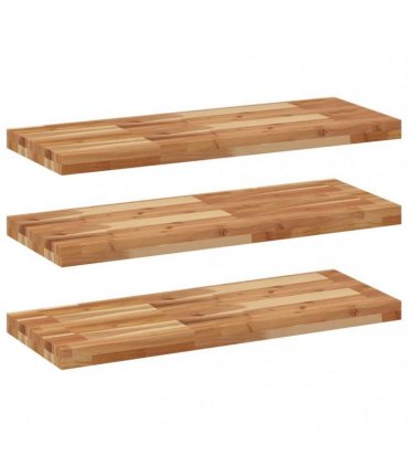vidaXL Floating Shelves 3 pcs 100x30x4 cm Oil Finished