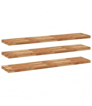 vidaXL Floating Shelves 3 pcs 160x30x4 cm Oil Finished