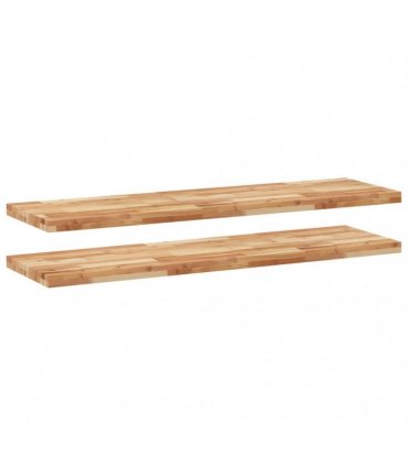 vidaXL Floating Shelves 2 pcs 140x40x4 cm Oil Finished