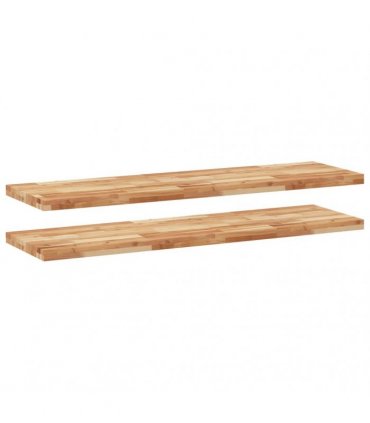 vidaXL Floating Shelves 2 pcs 160x40x4 cm Oil Finished