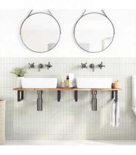 vidaXL Bathroom Vanity Top Untreated 120x40x2 cm Solid Wood Acacia