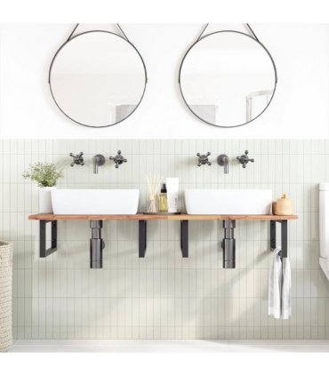 vidaXL Bathroom Vanity Top Untreated 140x50x2 cm Solid Wood Acacia