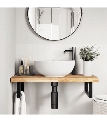 vidaXL Bathroom Vanity Top Untreated 60x40x4 cm Solid Wood Acacia