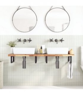 vidaXL Bathroom Vanity Top Untreated 120x40x4 cm Solid Wood Acacia