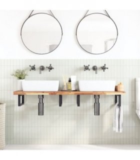 vidaXL Bathroom Vanity Top Untreated 160x40x4 cm Solid Wood Acacia