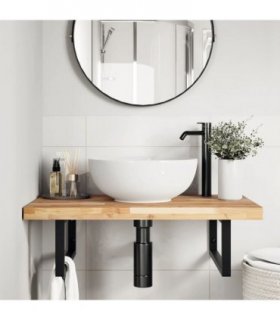 vidaXL Bathroom Vanity Top Untreated 100x50x4 cm Solid Wood Acacia