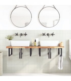 vidaXL Bathroom Vanity Top Untreated 160x50x4 cm Solid Wood Acacia