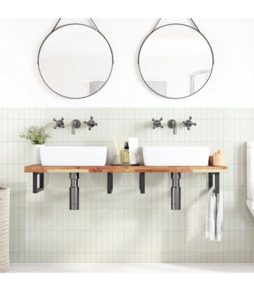 vidaXL Bathroom Vanity Top Oil Finished 140x40x4 cm Solid Wood Acacia