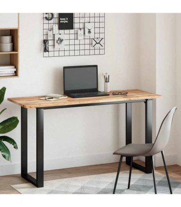 vidaXL Desk Top Untreated 140x50x2 cm Solid Wood Acacia
