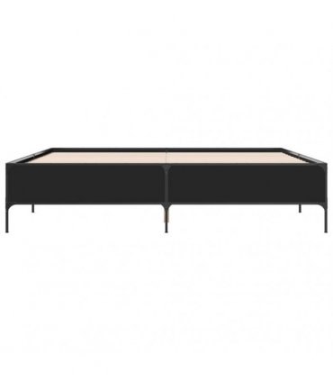 vidaXL Bed Frame without Mattress Black 180x200 cm