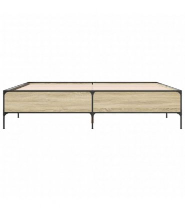 vidaXL Bed Frame without Mattress Sonoma Oak 180x200 cm