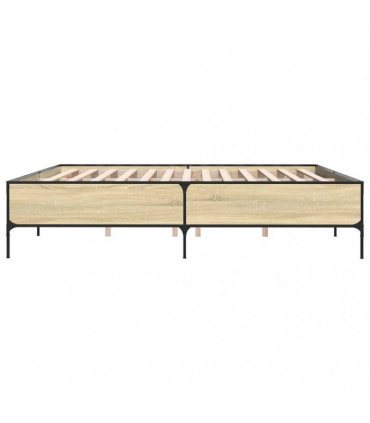 vidaXL Bed Frame without Mattress Sonoma Oak 180x200 cm