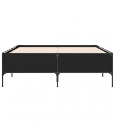 vidaXL Bed Frame without Mattress Black 160x200 cm