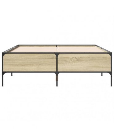 vidaXL Bed Frame without Mattress Sonoma Oak 160x200 cm