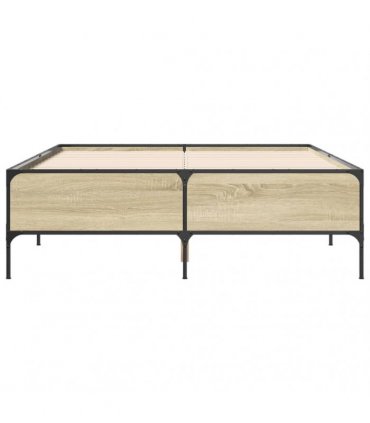 vidaXL Bed Frame without Mattress Sonoma Oak 150x200 cm