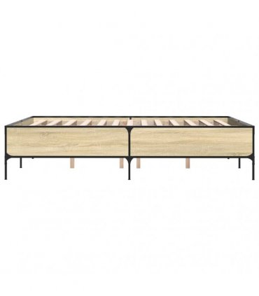 vidaXL Bed Frame without Mattress Sonoma Oak 150x200 cm
