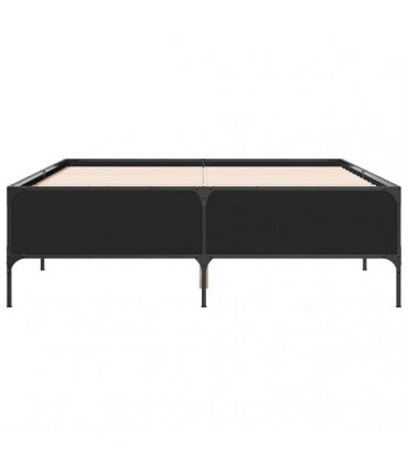 vidaXL Bed Frame without Mattress Black 120x200 cm