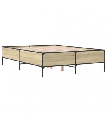 vidaXL Bed Frame without Mattress Sonoma Oak 120x200 cm