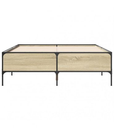 vidaXL Bed Frame without Mattress Sonoma Oak 120x200 cm