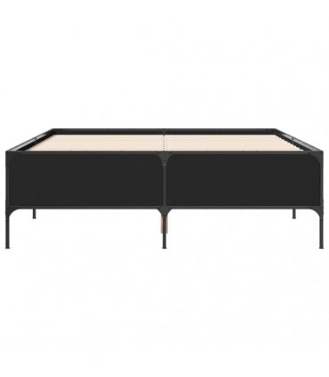 vidaXL Bed Frame without Mattress Black 120x190 cm