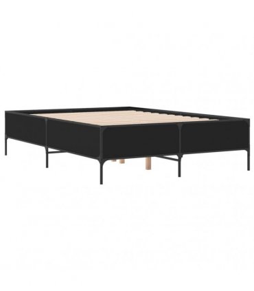 vidaXL Bed Frame without Mattress Black 120x190 cm