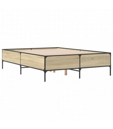 vidaXL Bed Frame without Mattress Sonoma Oak 120x190 cm