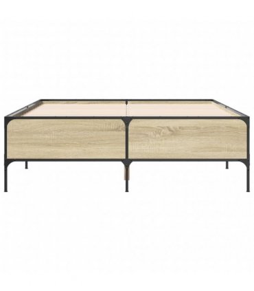 vidaXL Bed Frame without Mattress Sonoma Oak 120x190 cm