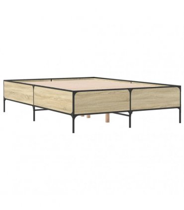 vidaXL Bed Frame without Mattress Sonoma Oak 120x190 cm