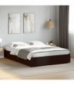 vidaXL Bed Frame without Mattress Black 140x200 cm