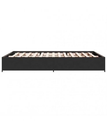 vidaXL Bed Frame without Mattress Black 135x190 cm