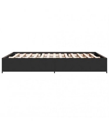vidaXL Bed Frame without Mattress Black 120x190 cm