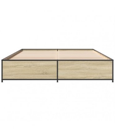 vidaXL Bed Frame without Mattress Sonoma Oak 120x190 cm