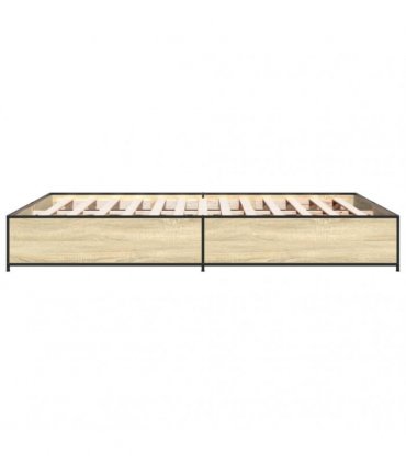 vidaXL Bed Frame without Mattress Sonoma Oak 120x190 cm