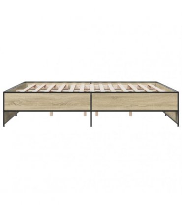 vidaXL Bed Frame without Mattress Sonoma Oak 200x200 cm