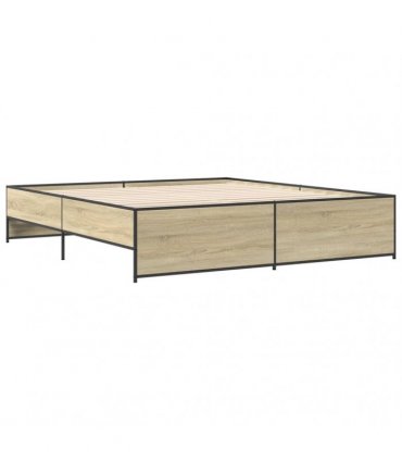 vidaXL Bed Frame without Mattress Sonoma Oak 180x200 cm