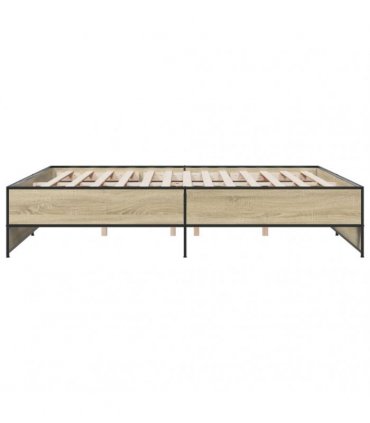 vidaXL Bed Frame without Mattress Sonoma Oak 180x200 cm