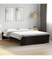 vidaXL Bed Frame without Mattress Black 160x200 cm