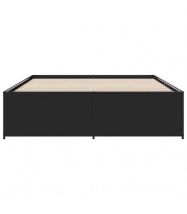 vidaXL Bed Frame without Mattress Black 150x200 cm