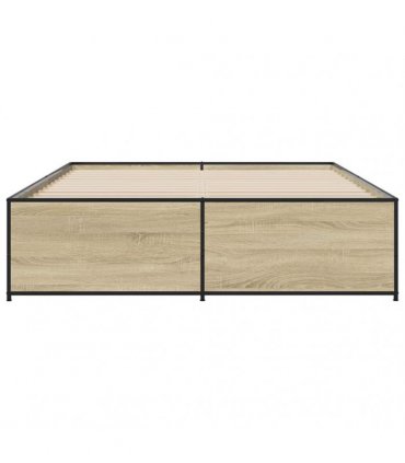 vidaXL Bed Frame without Mattress Sonoma Oak 150x200 cm