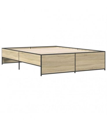 vidaXL Bed Frame without Mattress Sonoma Oak 150x200 cm