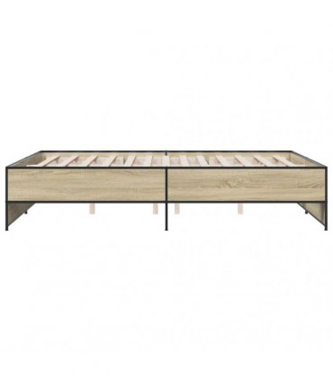 vidaXL Bed Frame without Mattress Sonoma Oak 150x200 cm