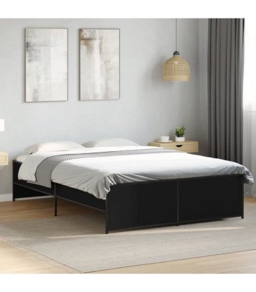 vidaXL Bed Frame without Mattress Black 120x200 cm