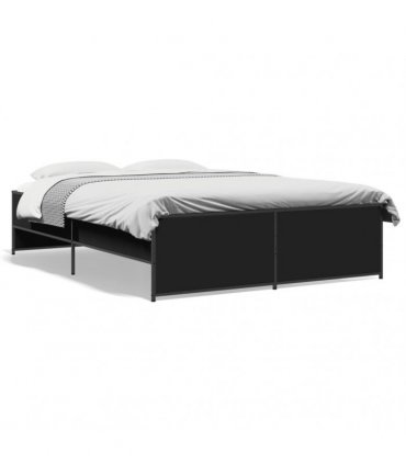 vidaXL Bed Frame without Mattress Black 120x200 cm