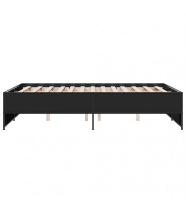 vidaXL Bed Frame without Mattress Black 120x200 cm