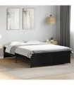 vidaXL Bed Frame without Mattress Black 120x190 cm