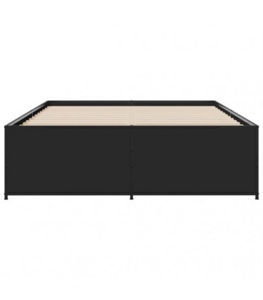 vidaXL Bed Frame without Mattress Black 120x190 cm