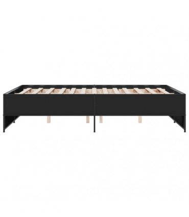 vidaXL Bed Frame without Mattress Black 120x190 cm